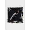 Square silk scarf
