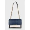 Leather bag in mixed colors