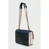 Leather bag in mixed colors