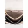 Leather bag in mixed colors