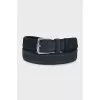 Men's blue suede belt