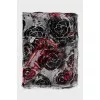 Silk scarf with contrasting print