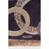 Silk scarf with logo print