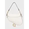 White leather Saddle bag