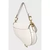White leather Saddle bag