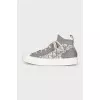 Gray textile Walk'n'Dior sneakers
