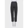 Cropped straight-leg trousers with ties