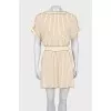 Gold striped dress