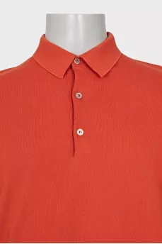 Men's button-down polo shirt