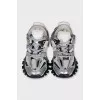 Gray Track sneakers