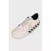 Men's textile sneakers with a brand logo