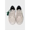 Men's textile sneakers with a brand logo