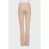 Beige straight jeans with tag