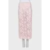 Transparent pink skirt with tag