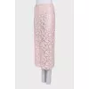 Transparent pink skirt with tag