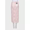 Transparent pink skirt with tag