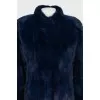 Mink coat on hooks