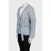 Blue button-down cardigan
