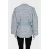 Blue button-down cardigan