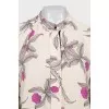 Loose blouse with floral print