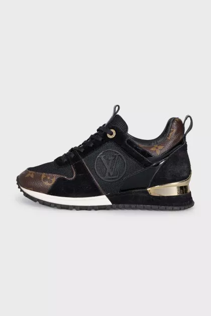 Run Away canvas and suede sneakers