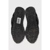 Run Away canvas and suede sneakers