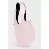 Heart-shaped leather bag