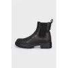 Brown leather Chelsea boots