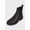 Brown leather Chelsea boots