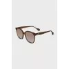 Brown Wayfarer Sunglasses