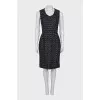 Fitted midi dress with a zipper