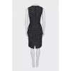 Fitted midi dress with a zipper