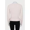 Cashmere jumper with flounce