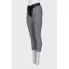 Slim-fit pants with tag