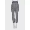 Slim-fit pants with tag
