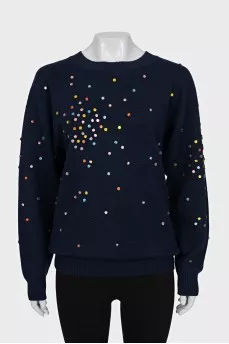 Sweater with a detachable cowl