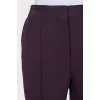 Purple straight trousers