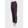 Purple straight trousers