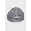 Gray cap with tag