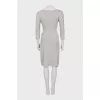 Gray gathered dress