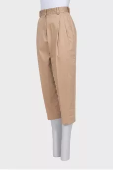 Beige pants with buttons