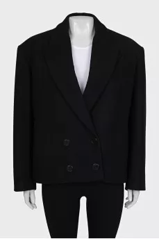 Oversized wool coat