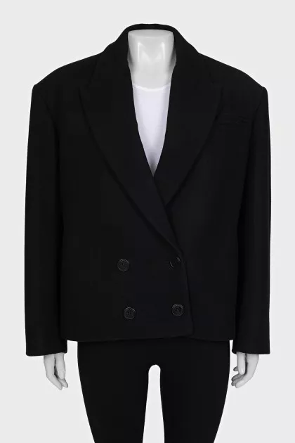Oversized wool coat