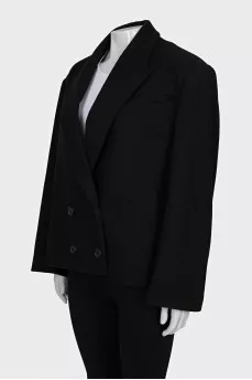 Oversized wool coat