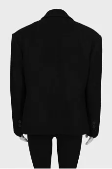 Oversized wool coat