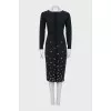 Black dress with embroidery