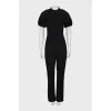 Fitted jumpsuit decorated with lace