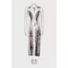 Straight black and white dress