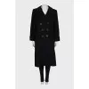 Vintage coat with belt and pockets