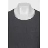 Gray dress with long sleeves
